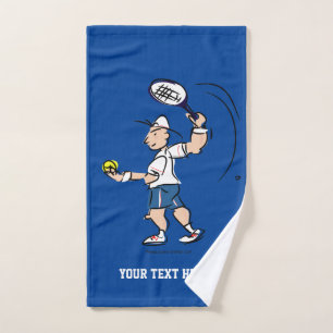 Cadeau serviette personnalisée avec dessin animé j