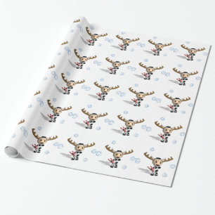 Cadeau Sherman le papier d'emballage de vache d'Alaska