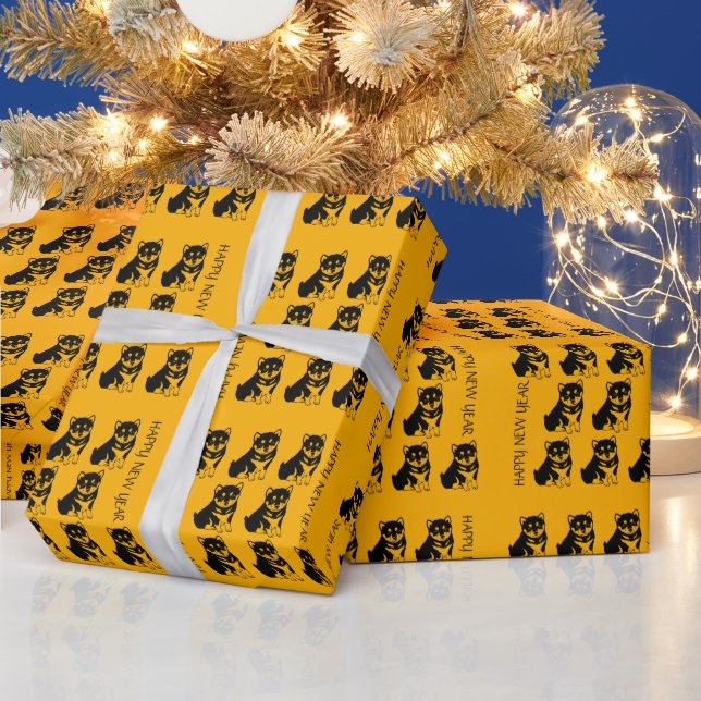 Cadeau Shiba Inu Chien chinois Année 2018 G Papier d'enve (Vacances)