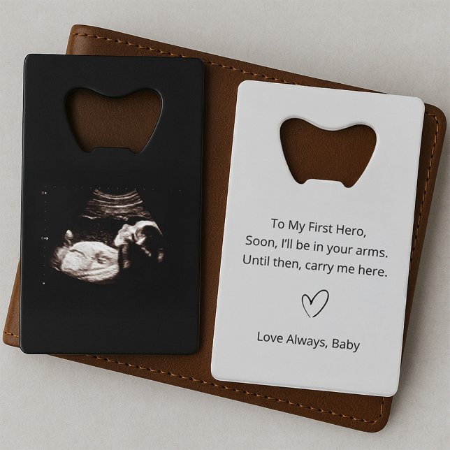 Cadeau Sonogramme pour Papa Ultrasound Carte Porte (Créateur téléchargé)