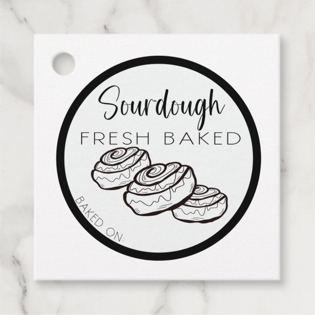 Cadeau SOURDOUGH Étiquettes roulées à la cannelle, faisce (Devant)