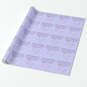 Cadeau Soyez toujours un papier d'emballage de licorne