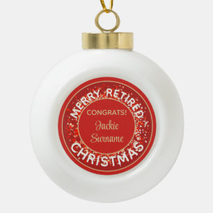 Cadeau spécial ! Joyeux ornement de Noël à la retr