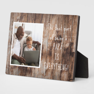 Cadeau spécial ! Papa Photo Plaque avec Easel