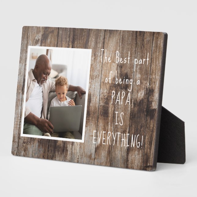 Cadeau spécial ! Papa Photo Plaque avec Easel (Côté)