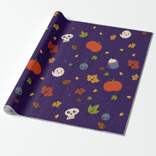 Cadeau Spectres mignons de papier d'emballage de