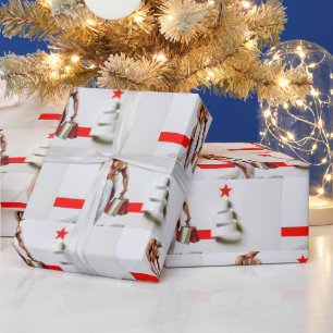 Cadeau Spirale en papier blanc pour achats de Noël de Sli