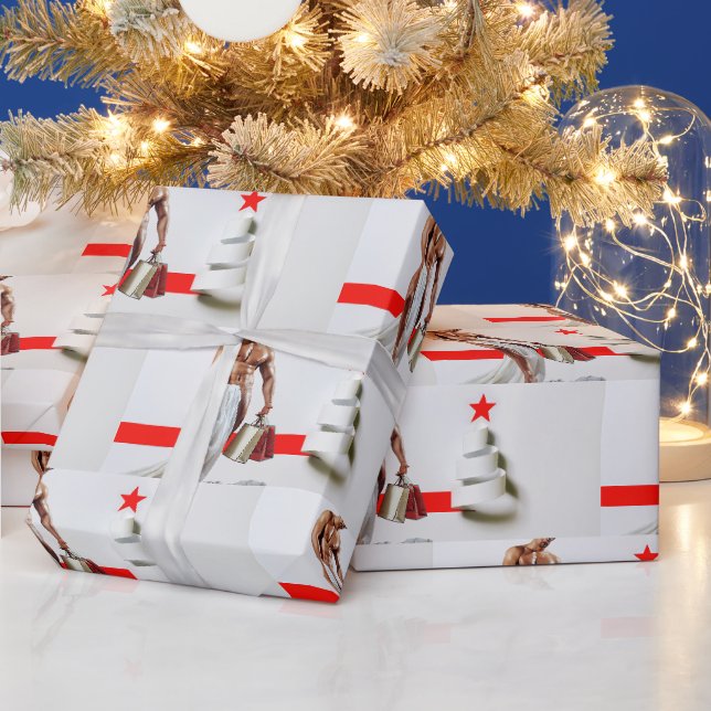 Cadeau Spirale en papier blanc pour achats de Noël de Sli (Vacances)