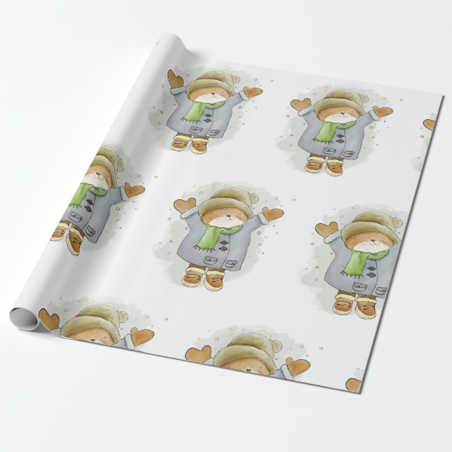 Cadeau Superbe papier d'emballage de vacances (Déroulé)