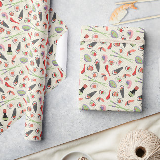 Cadeau Sushi, Baguettes et papier à envelopper à la sauce