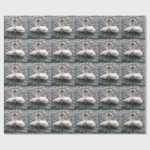 Cadeau Swans & Love Valentine's Day Wrapping Papier