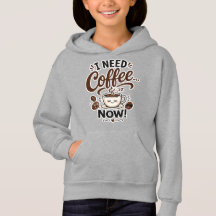 Cadeau sweat-shirt Fun Kids Coffee J'ai besoin de