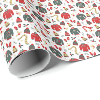 Cadeau Sweaters Casquettes & Mittens Papier d'enveloppeme