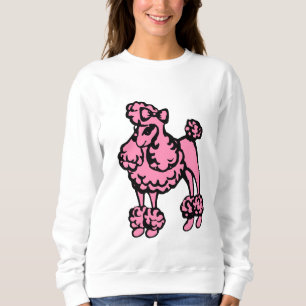 Cadeau Sweatshirt de caniche rose