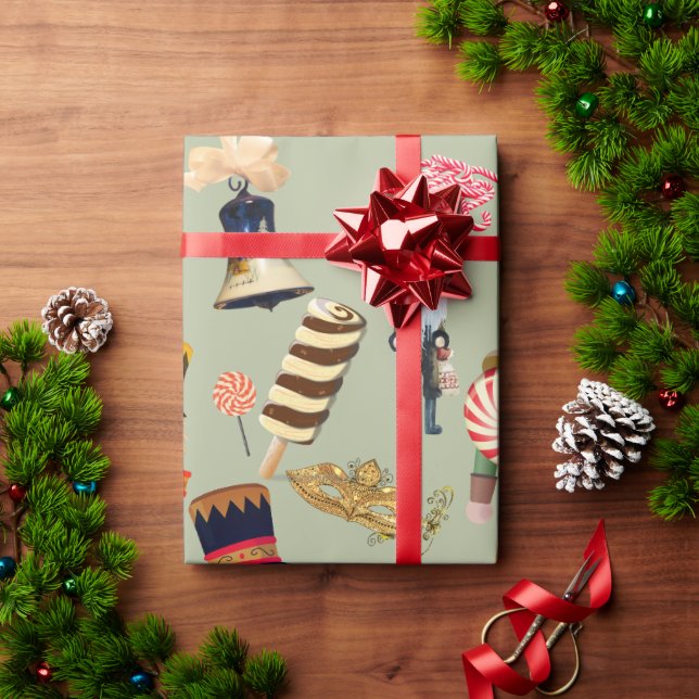 Cadeau Sweetie Nutcracker Papier d'enveloppement de Noël (Cadeau de vacances)