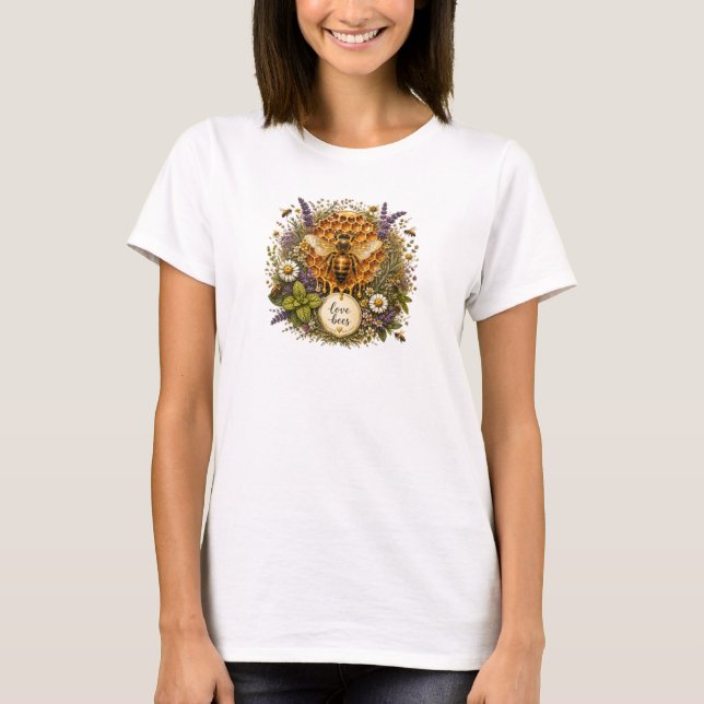 Cadeau T-Shirt Abeille Love Bees (Devant)