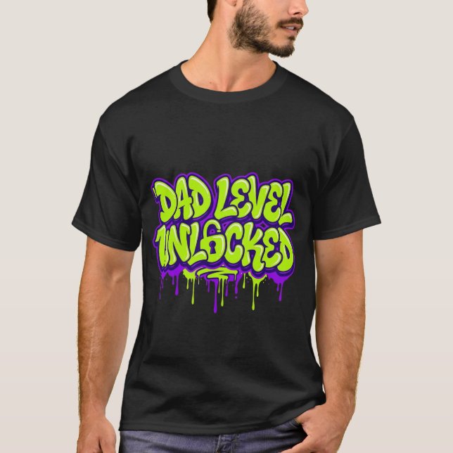 Cadeau T-Shirt Graffiti Néon Urbain Throw-up (Devant)