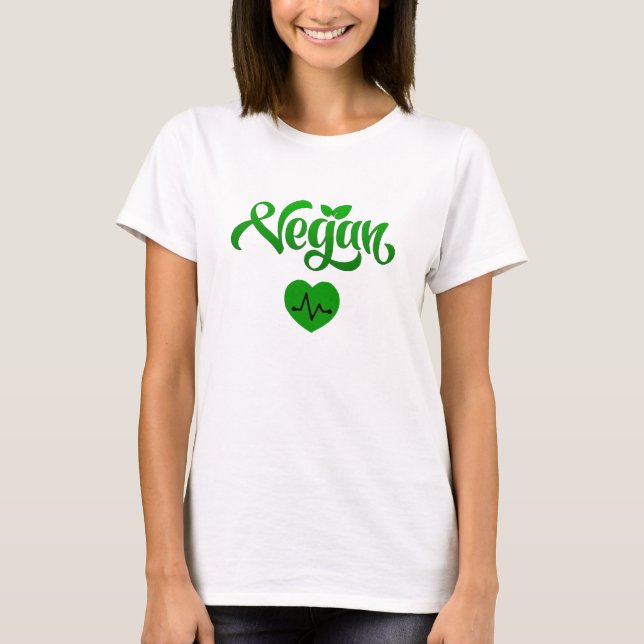 Cadeau T-Shirt Végétalien Éco-Responsable Sain pou (Devant)