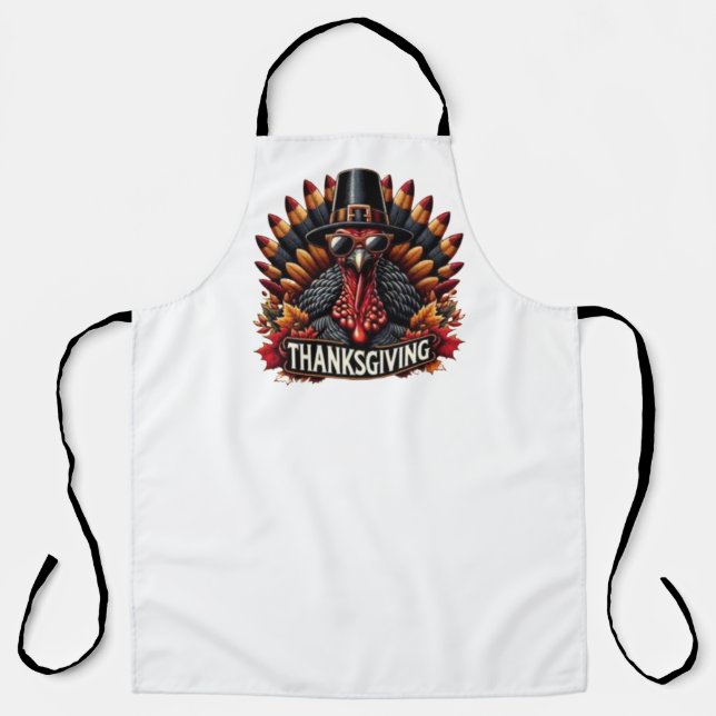 Cadeau tablier de Thanksgiving dinde (Recto)