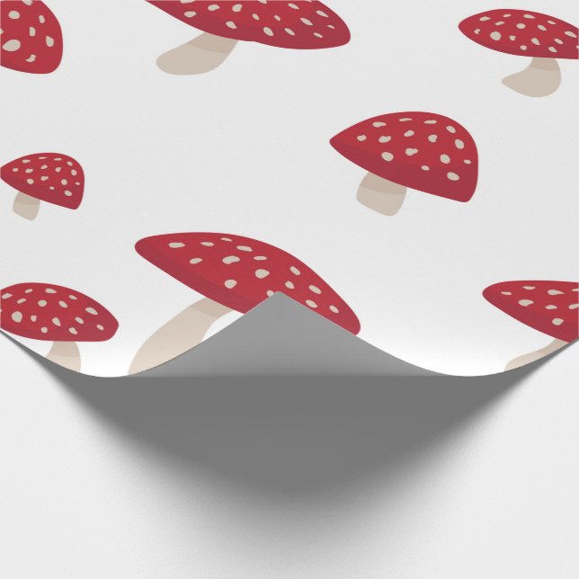 Cadeau Tabouret rouge Cute Papier à envelopper de champig (Coin)