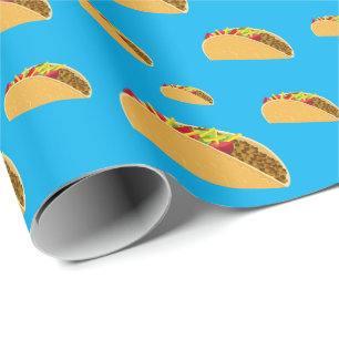Cadeau Taco mardi Design - Papier d'enveloppement mat