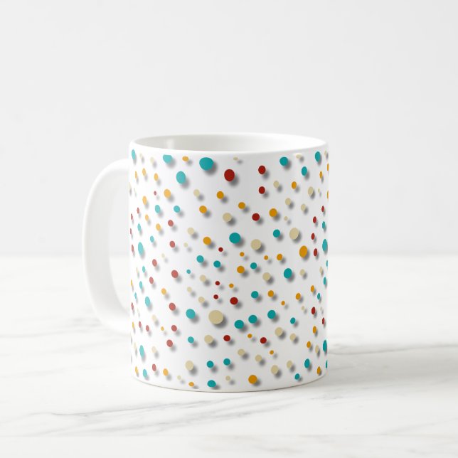 Cadeau Tasse à Café Motif Rétro Moderne (Devant gauche)