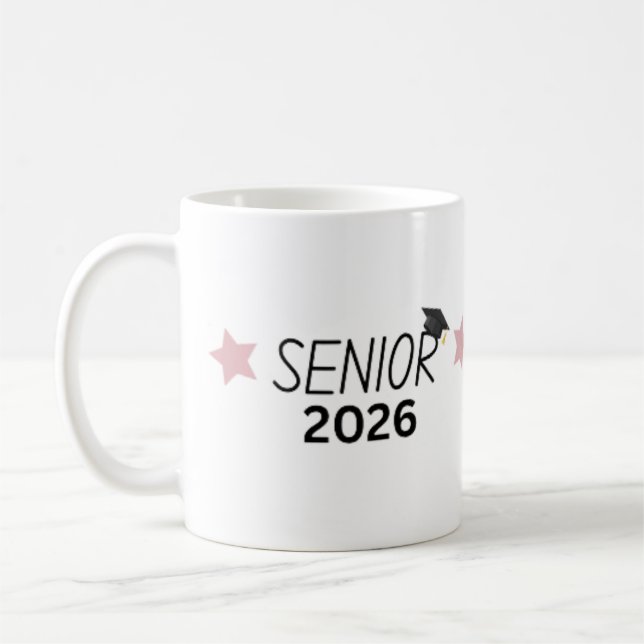 Cadeau Tasse de Remise des Diplômes Senior 2026  (Gauche)