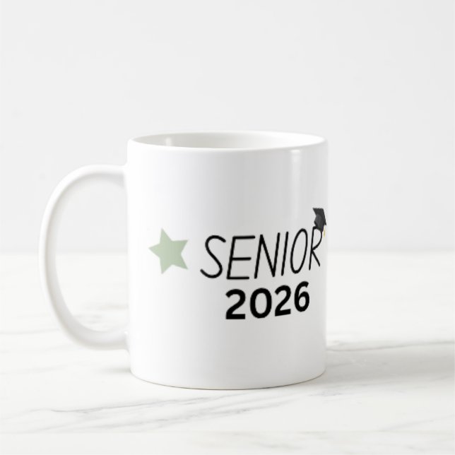 Cadeau Tasse de Remise des Diplômes Senior 2026  (Gauche)
