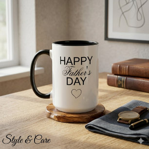 Cadeau Tasse Joyeuse Fête des Pères pour Papa Coup