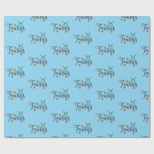 Cadeau Taurus Star Signe Enveloppement Papier Arrière - p