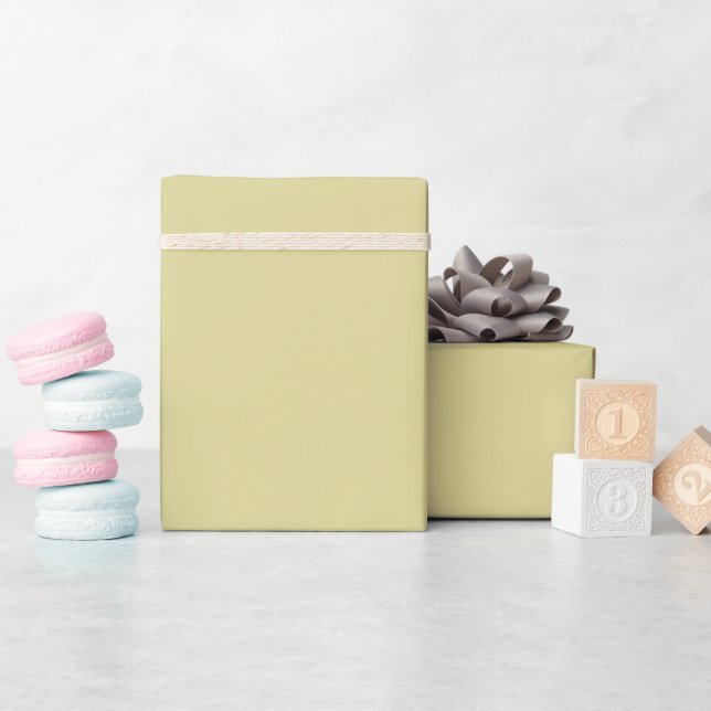 Cadeau Tendance Terre Jaune - Rouleau de papier d'envelop (Baby Shower)