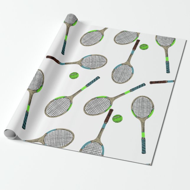 Cadeau Tennis Papier d'enveloppement (Déroulé)