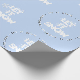 Cadeau Texte incorporé Laisser le papier enneigé