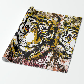 Cadeau Tigre réaliste - Papier d'enveloppement de tigre r