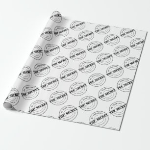 Cadeau Top Secret Aucun examen Papier d'emballage de