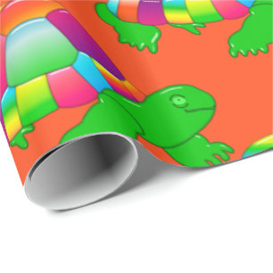 Cadeau Tortue en verre CKC-Lil, Papier d'enveloppement ca