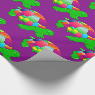 Cadeau Tortue en verre CKC-Lil, Papier d'enveloppement de