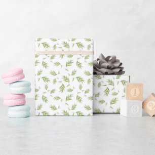 Cadeau Toss Feuille en bambou - Papier blanc
