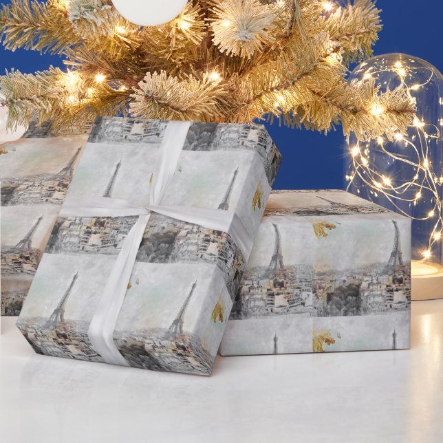 Cadeau Tour Eiffel Papier d'emballage Paris – Élégant Fra (Vacances)