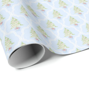 Cadeau Trellis Arbres de Noël Papier d'enveloppement de N