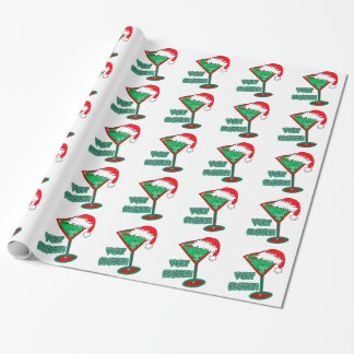 Cadeau Très joyeux ! Papier d'emballage de Martini de