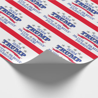 Cadeau Trump 2024 papier d'enveloppement de la foi, de la