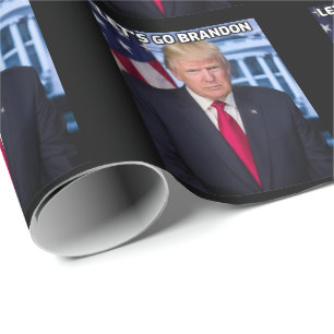 CADEAU TRUMP ALLONS BRANDON CHRISTMAS WRAPPING PAPIER