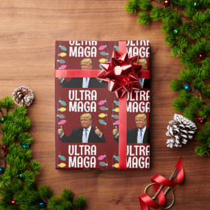 CADEAU TRUMP NOËL ULTRA MAGA PAPIER À CARTOGRAPHIE