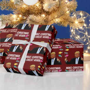 CADEAU TRUMP RENDRE NOËL GRAND PAPIER À NOUVEAU