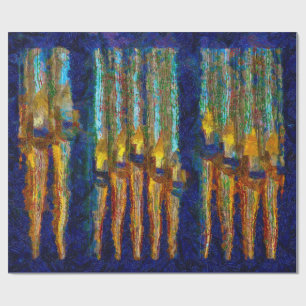 Cadeau Tuyaux d'orgue abstraits emballant du papier