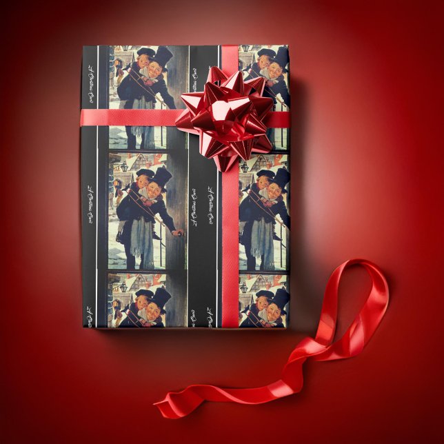 Cadeau Un papier d'enveloppement de Noël Carol de Noël (Créateur téléchargé)