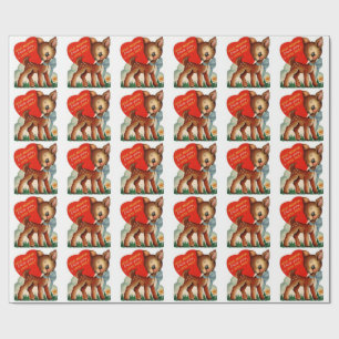 Cadeau Un petit papier d'emballage de Valentine   de cru