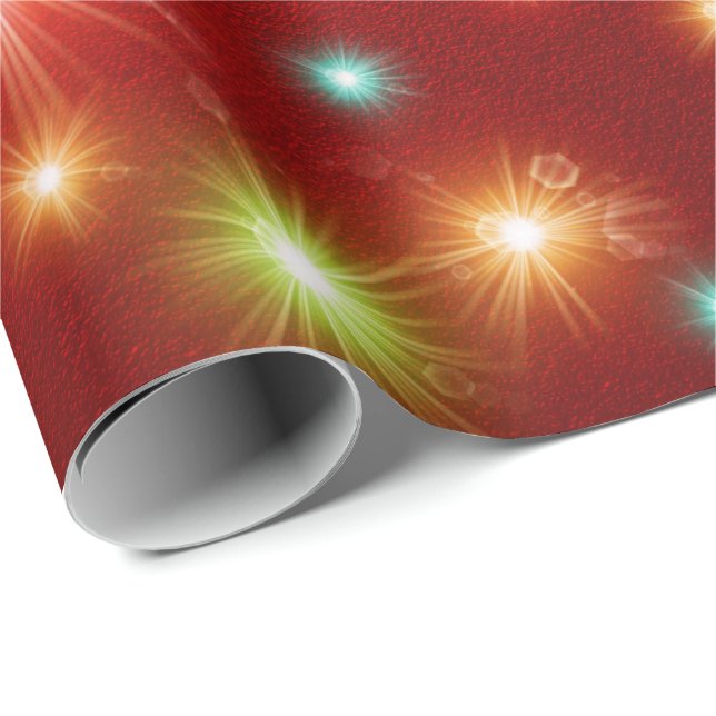 Cadeau unique, brillant papier d'enveloppement, coloré, f (Coin rond)