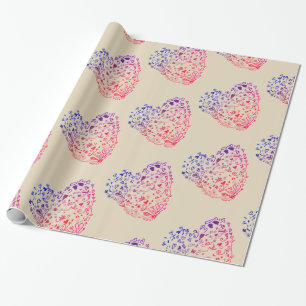 Cadeau Valentine jour Matte Wrapper Papier